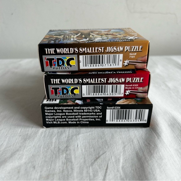 Lot of 3 New Card Game & Mini Puzzles Red Socks Baseball African Animals - Picture 3 of 6